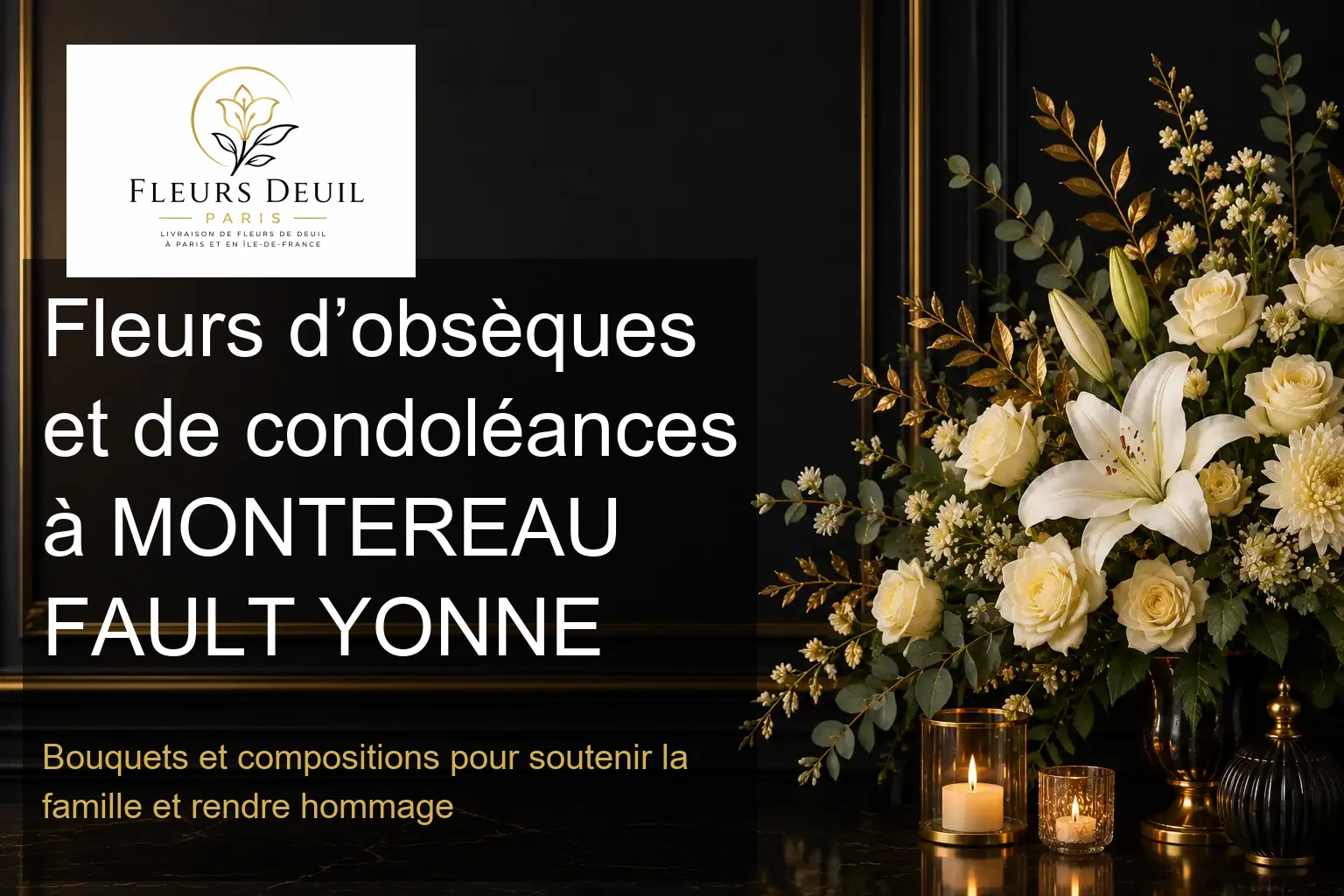 Fleurs d’obsèques et de condoléances à MONTEREAU FAULT YONNE