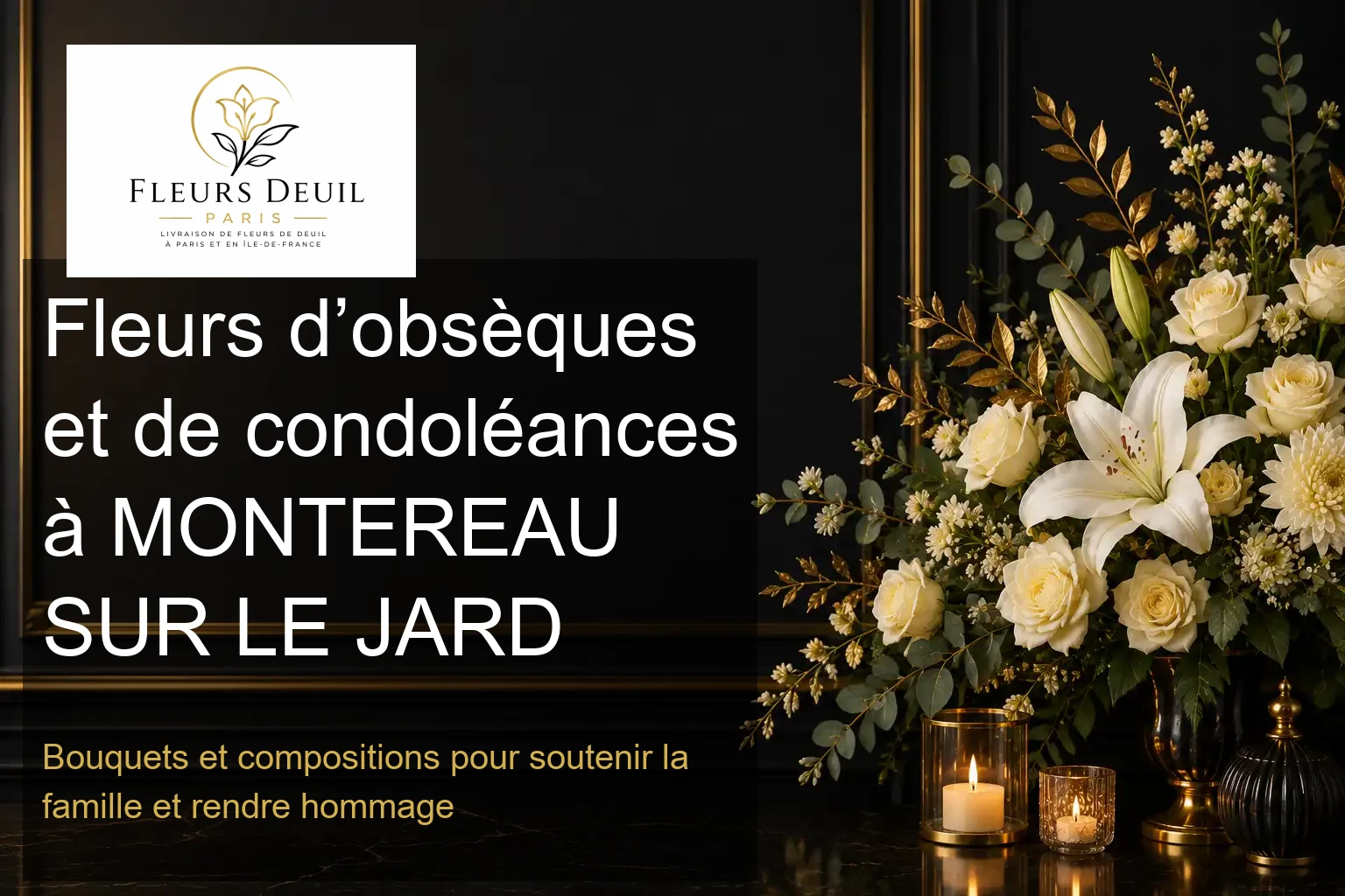 Fleurs d’obsèques et de condoléances à MONTEREAU SUR LE JARD