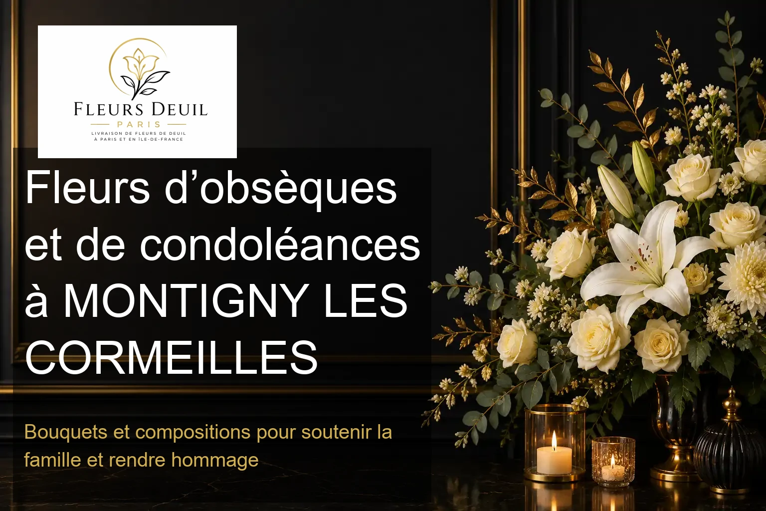 Fleurs d’obsèques et de condoléances à MONTIGNY LES CORMEILLES