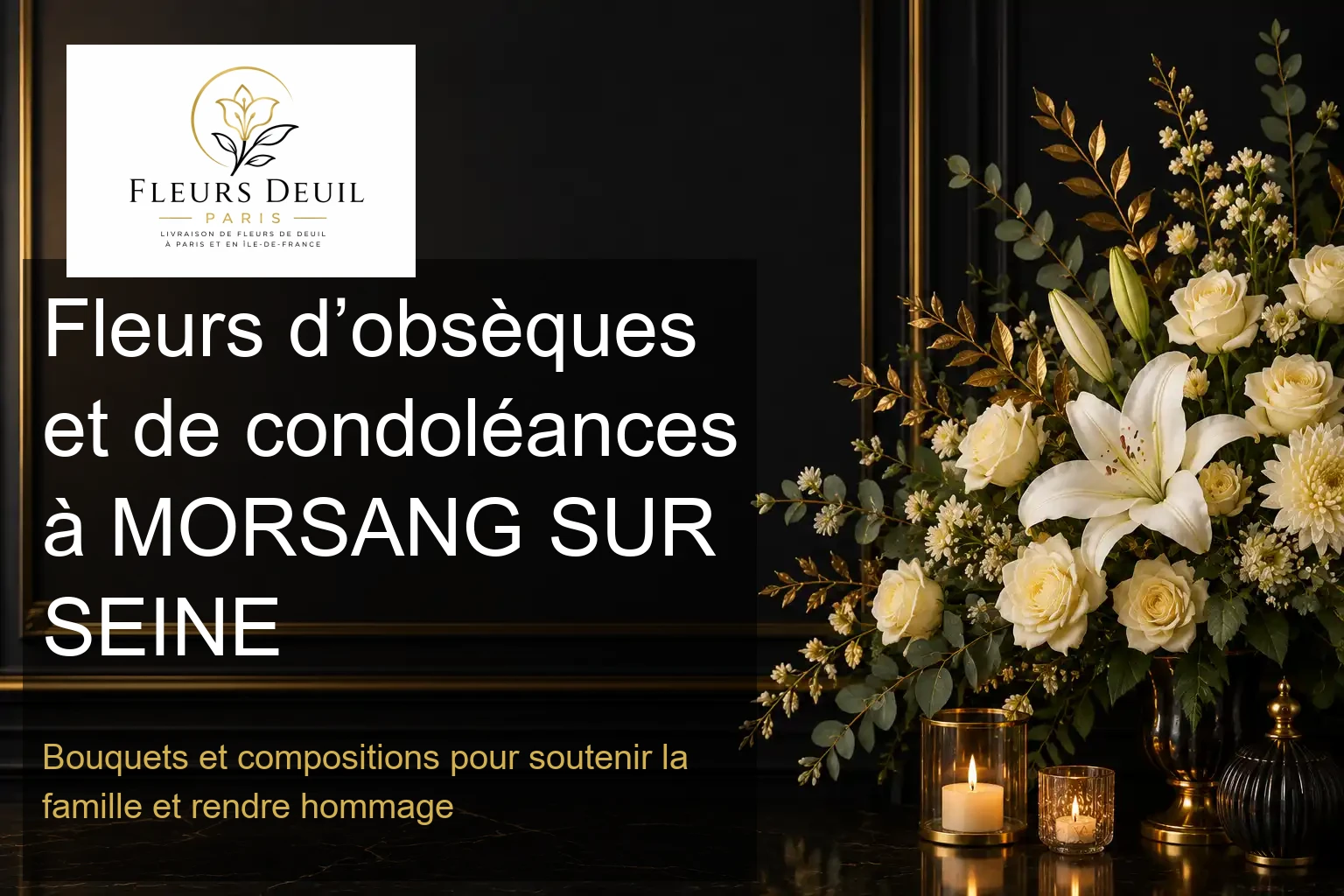 Fleurs d’obsèques et de condoléances à MORSANG SUR SEINE