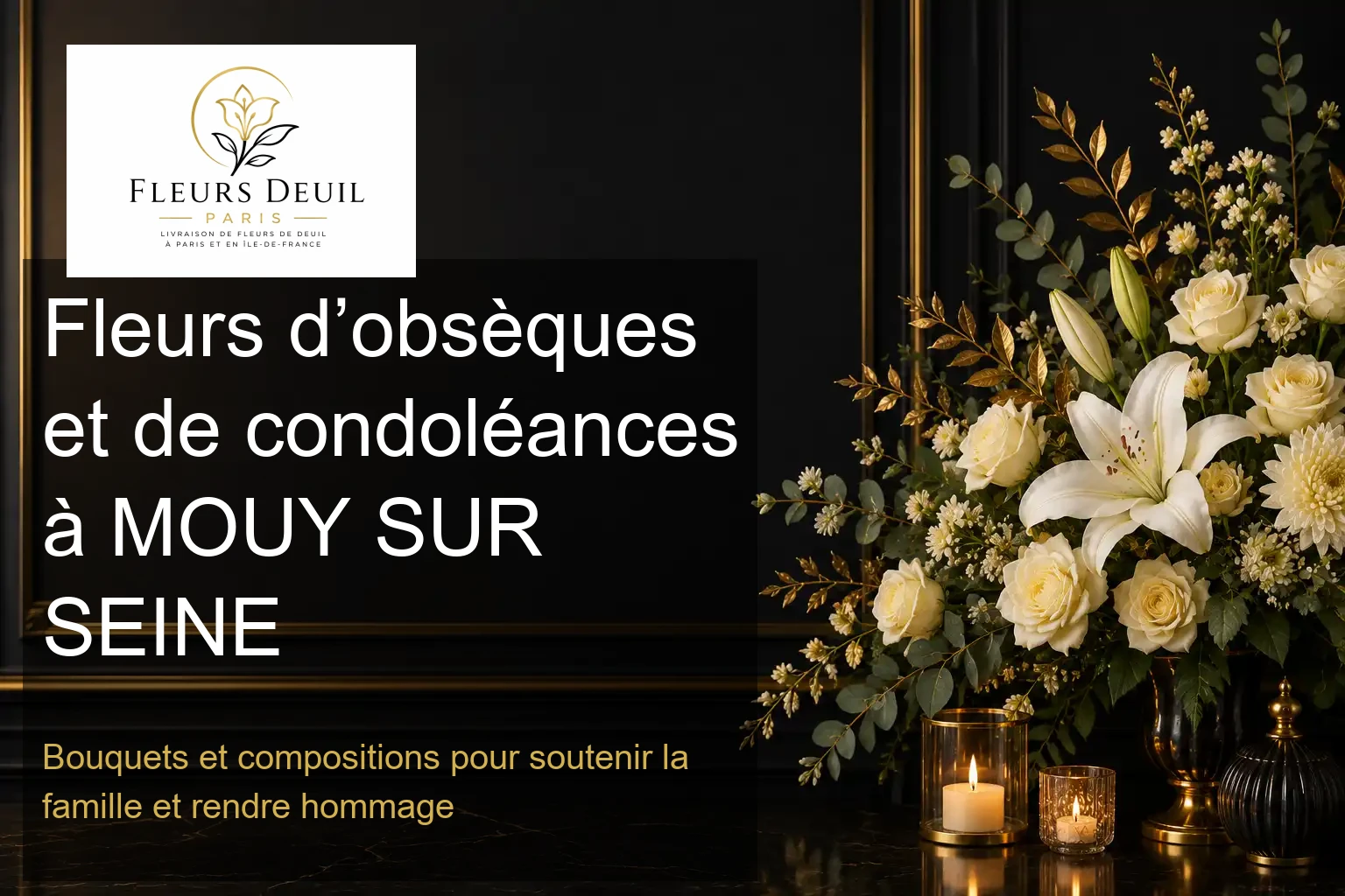 Fleurs d’obsèques et de condoléances à MOUY SUR SEINE