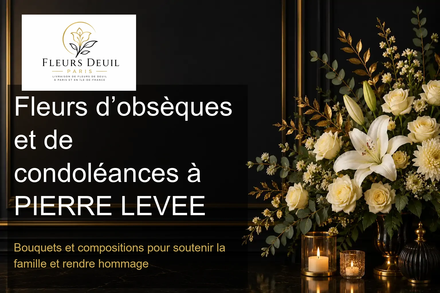 Fleurs d’obsèques et de condoléances à PIERRE LEVEE