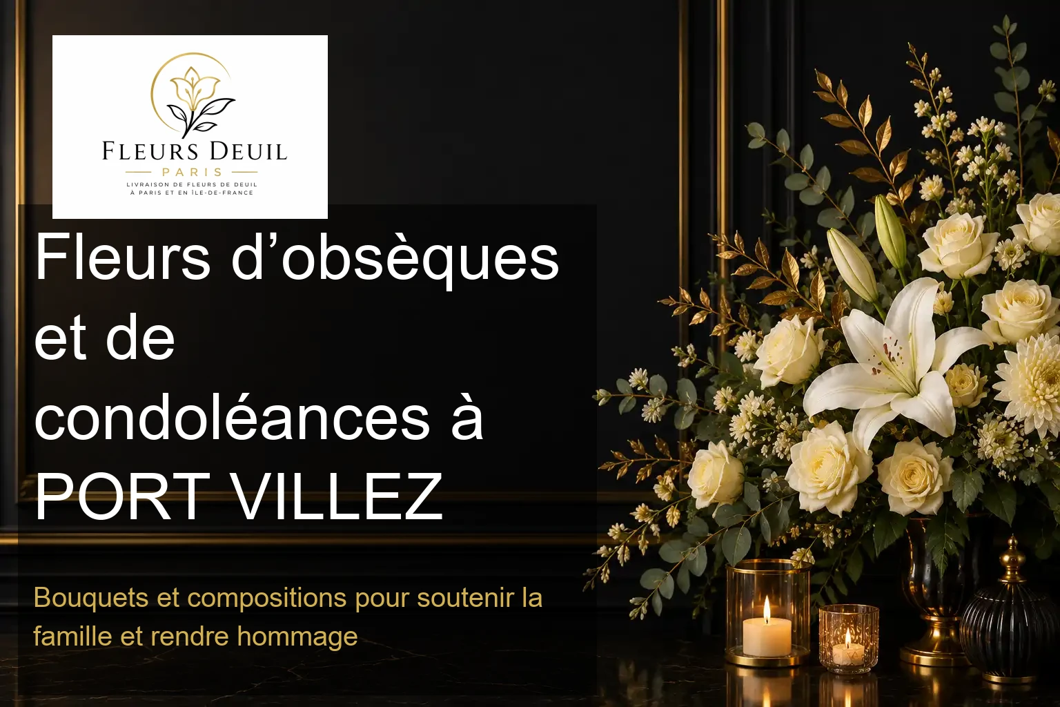 Fleurs d’obsèques et de condoléances à PORT VILLEZ