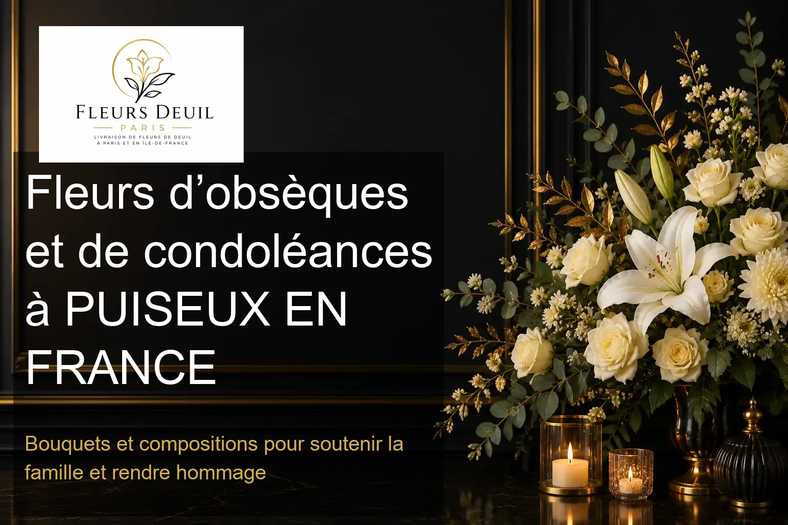 Fleurs d’obsèques et de condoléances à PUISEUX EN FRANCE