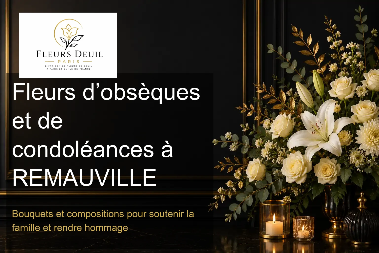 Fleurs d’obsèques et de condoléances à REMAUVILLE
