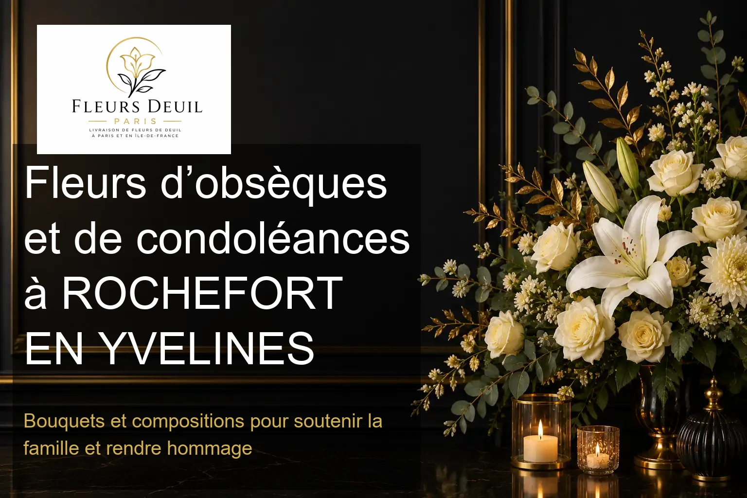 Fleurs d’obsèques et de condoléances à ROCHEFORT EN YVELINES