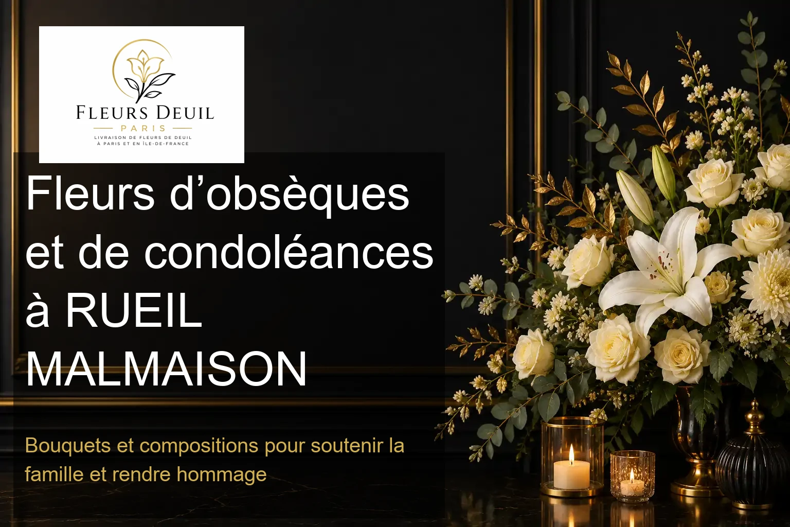 Fleurs d’obsèques et de condoléances à RUEIL MALMAISON