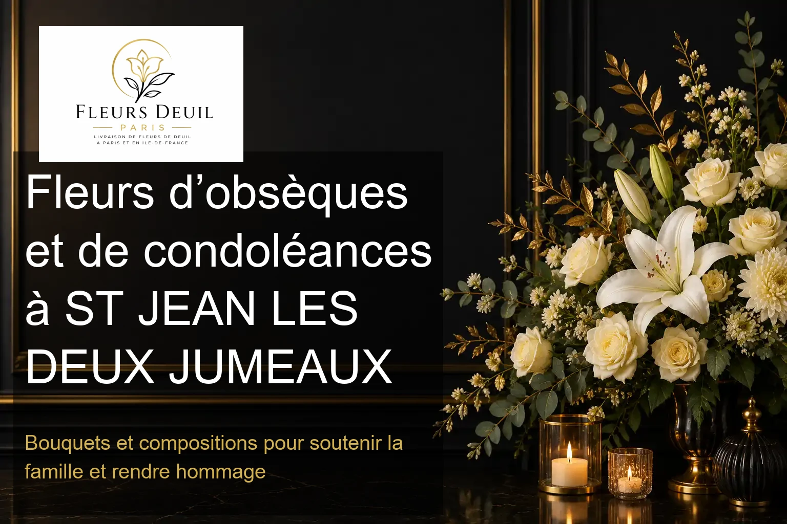 Fleurs d’obsèques et de condoléances à ST JEAN LES DEUX JUMEAUX