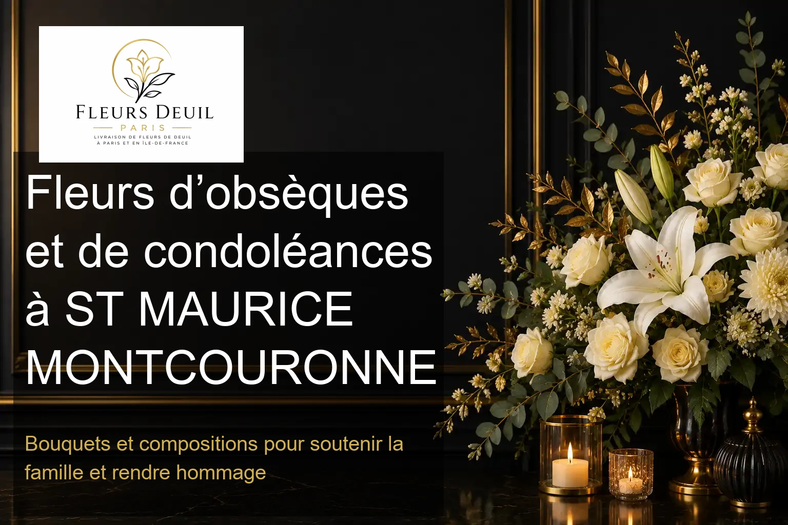 Fleurs d’obsèques et de condoléances à ST MAURICE MONTCOURONNE