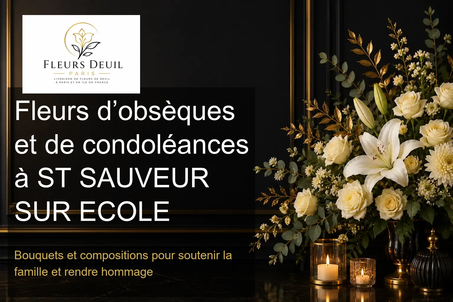 Fleurs d’obsèques et de condoléances à ST SAUVEUR SUR ECOLE