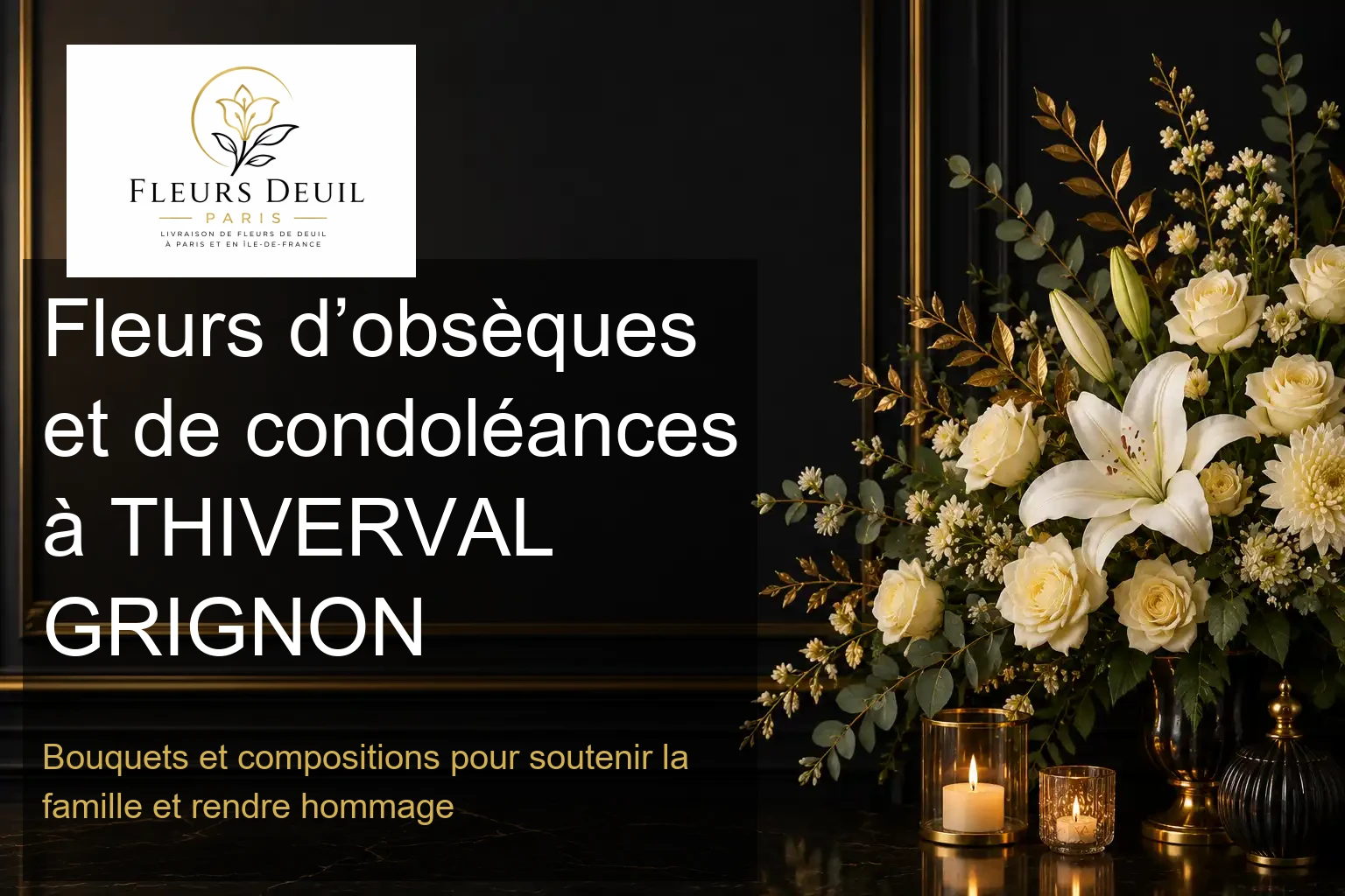 Fleurs d’obsèques et de condoléances à THIVERVAL GRIGNON