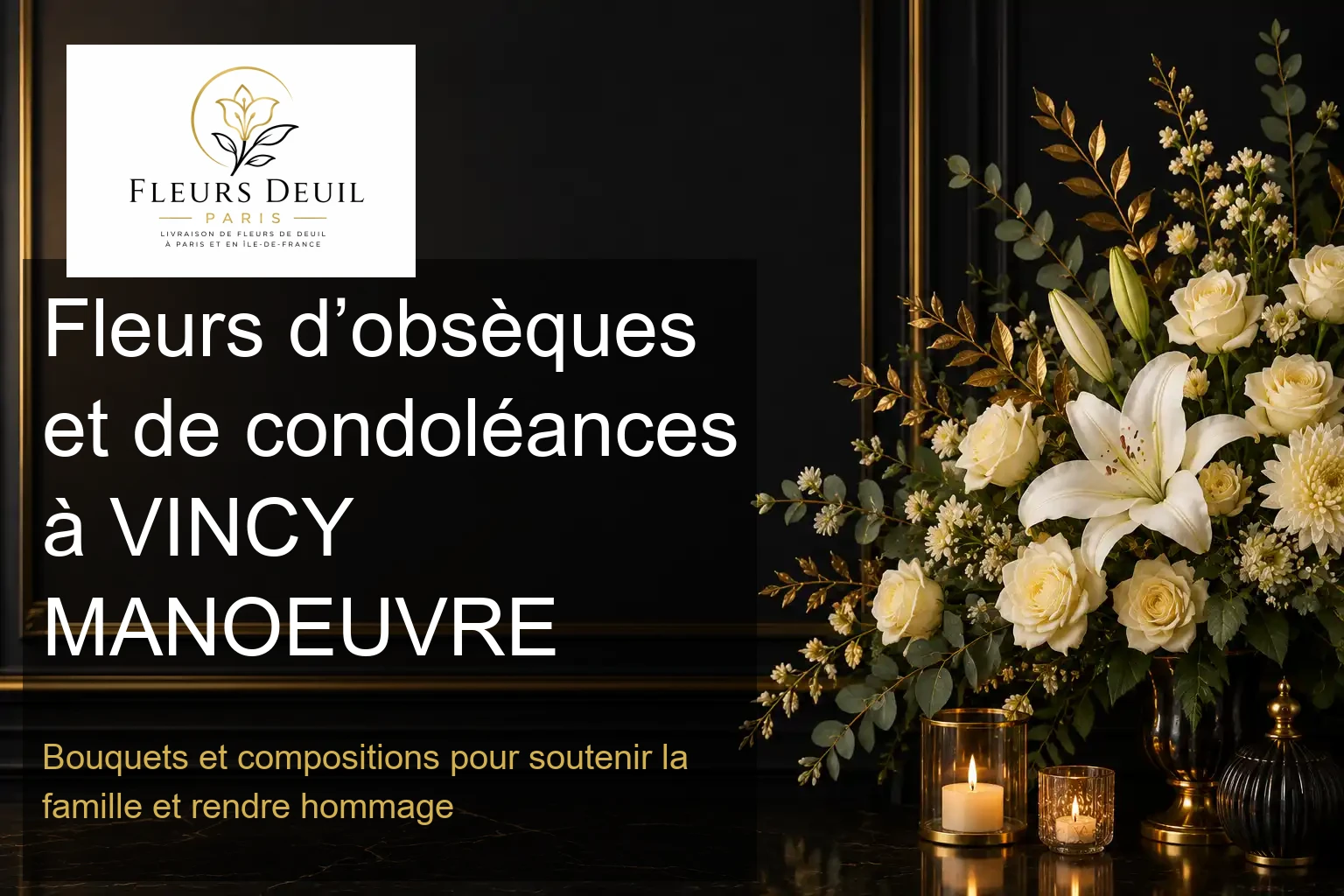 Fleurs d’obsèques et de condoléances à VINCY MANOEUVRE