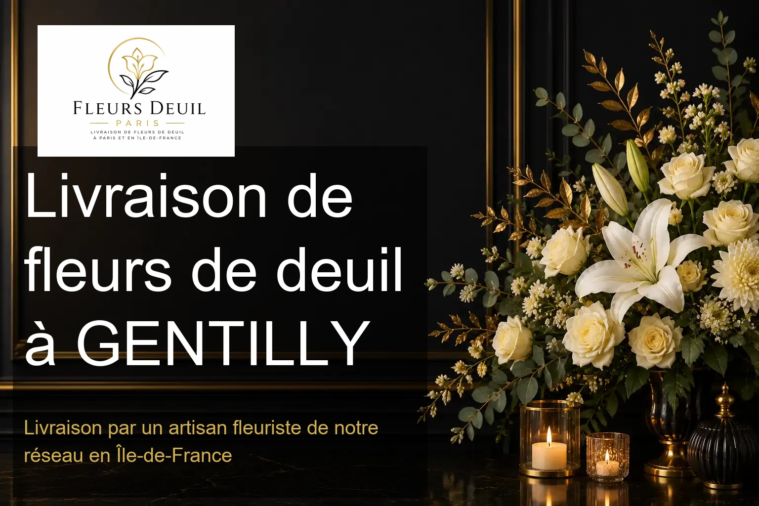 Livraison de fleurs de deuil à GENTILLY