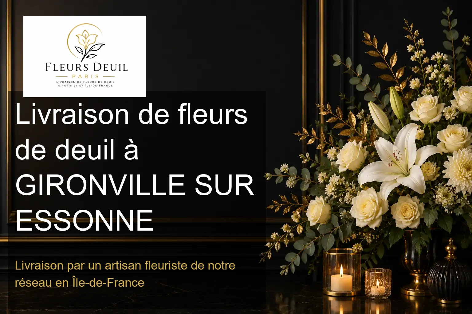 Livraison de fleurs de deuil à GIRONVILLE SUR ESSONNE