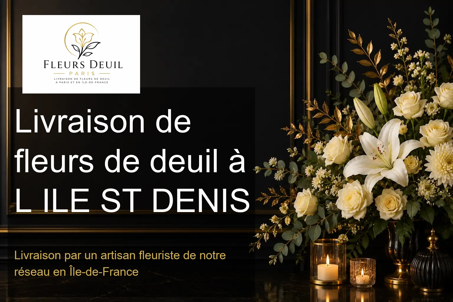 Livraison de fleurs de deuil à L ILE ST DENIS
