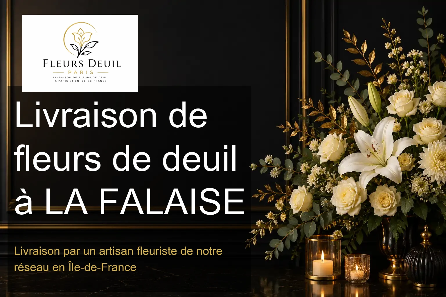 Livraison de fleurs de deuil à LA FALAISE