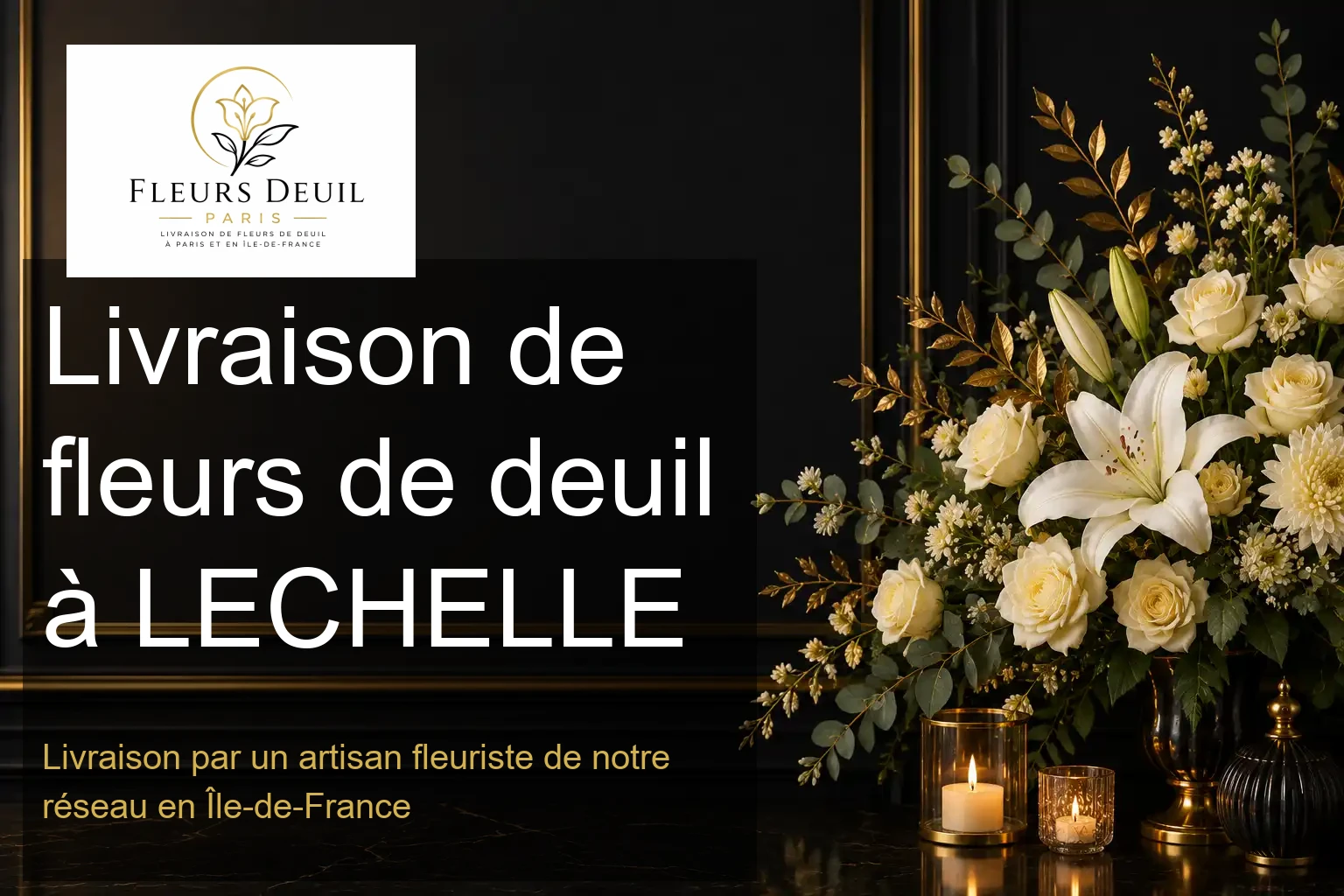 Livraison de fleurs de deuil à LECHELLE