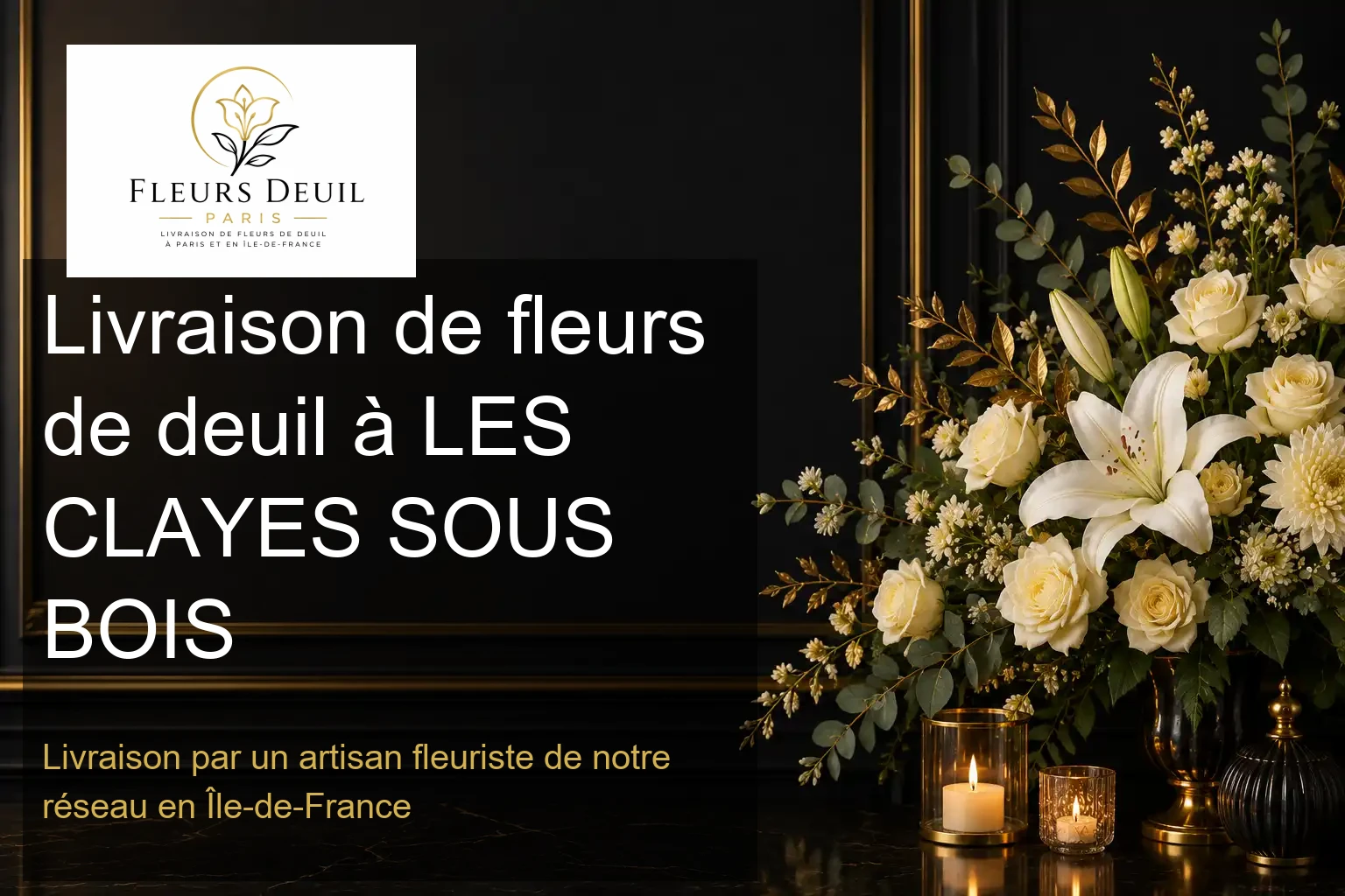 Livraison de fleurs de deuil à LES CLAYES SOUS BOIS