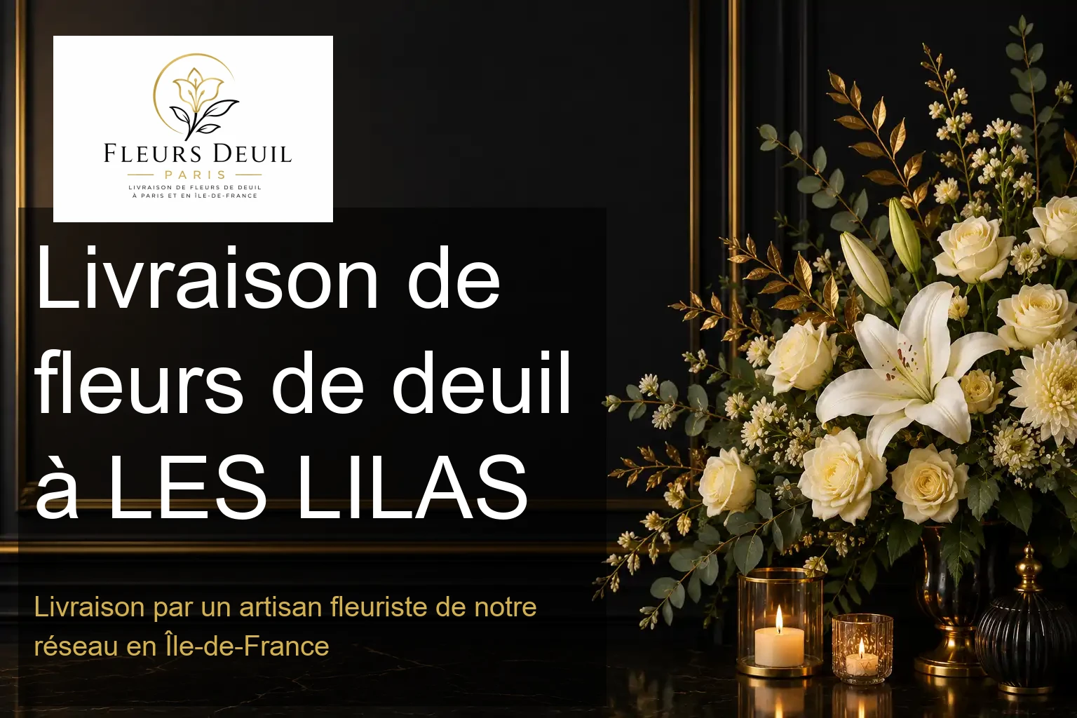 Livraison de fleurs de deuil à LES LILAS