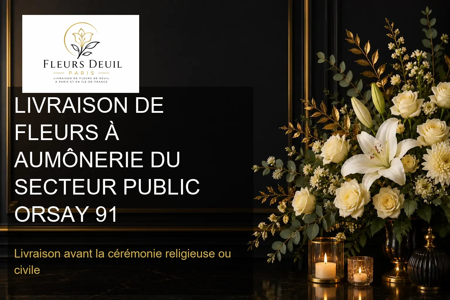 LIVRAISON DE FLEURS À AUMÔNERIE DU SECTEUR PUBLIC ORSAY 91