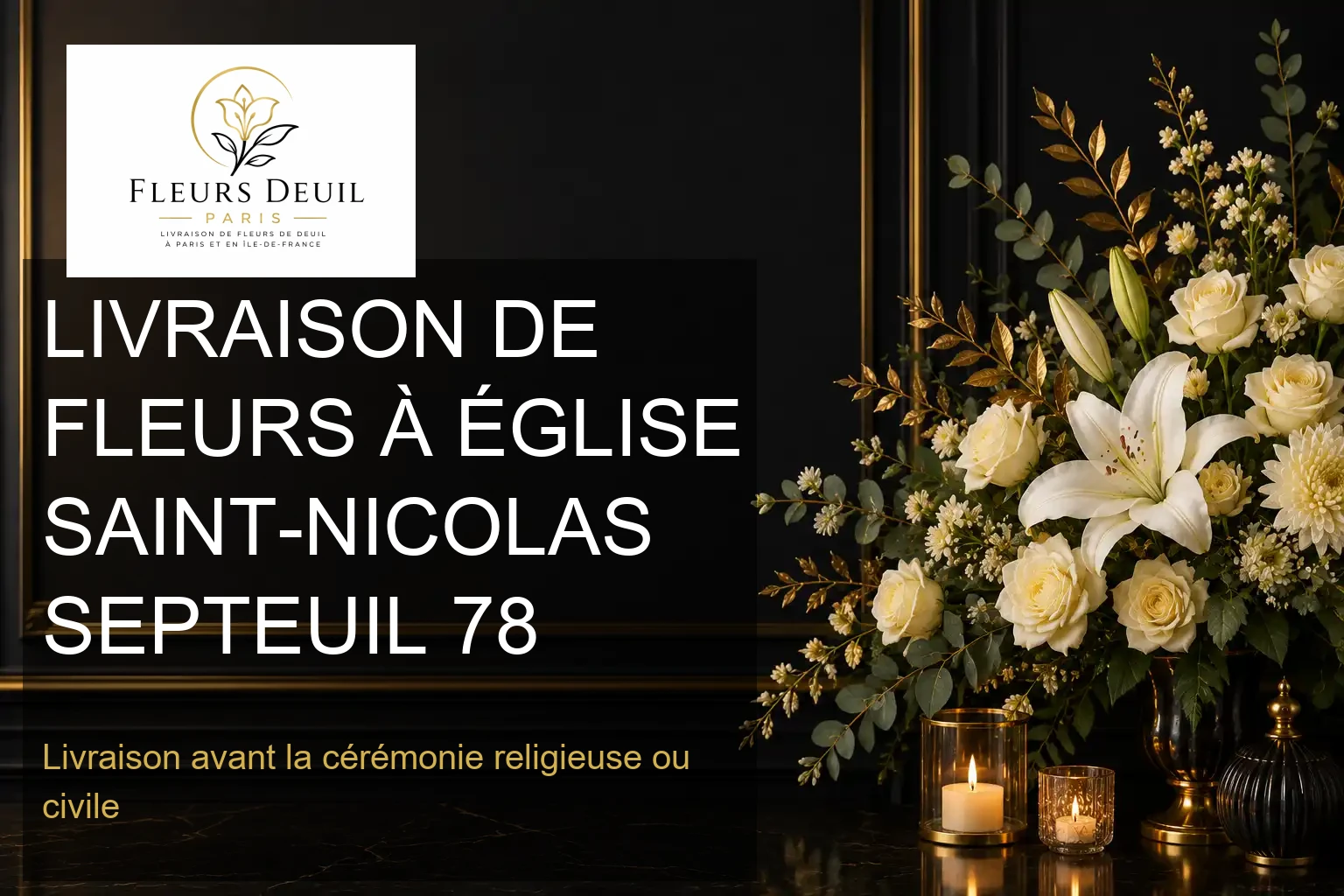 LIVRAISON DE FLEURS À ÉGLISE SAINT-NICOLAS SEPTEUIL 78