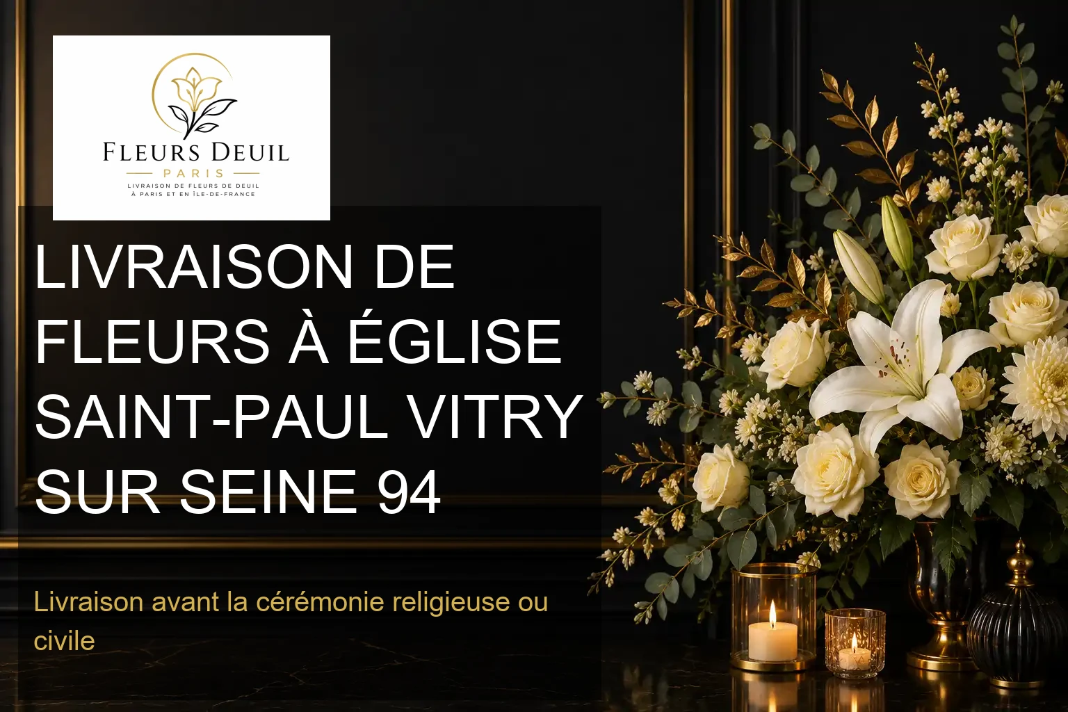 LIVRAISON DE FLEURS À ÉGLISE SAINT-PAUL VITRY SUR SEINE 94