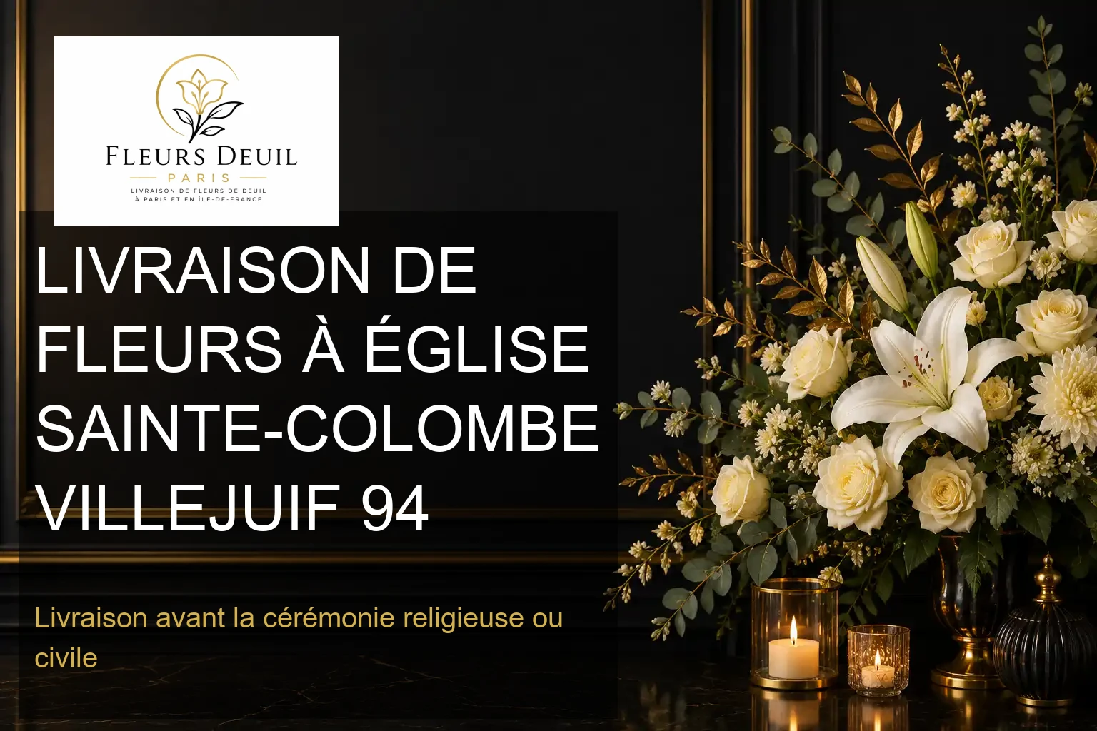 LIVRAISON DE FLEURS À ÉGLISE SAINTE-COLOMBE VILLEJUIF 94