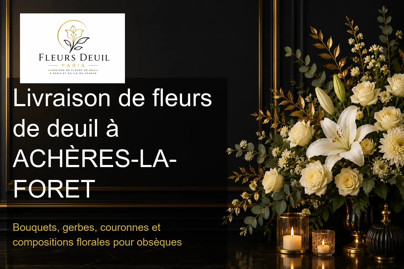 Livraison de fleurs de deuil à ACHÈRES-LA-FORET