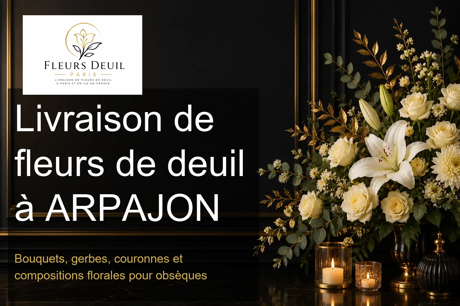 Livraison de fleurs de deuil à ARPAJON