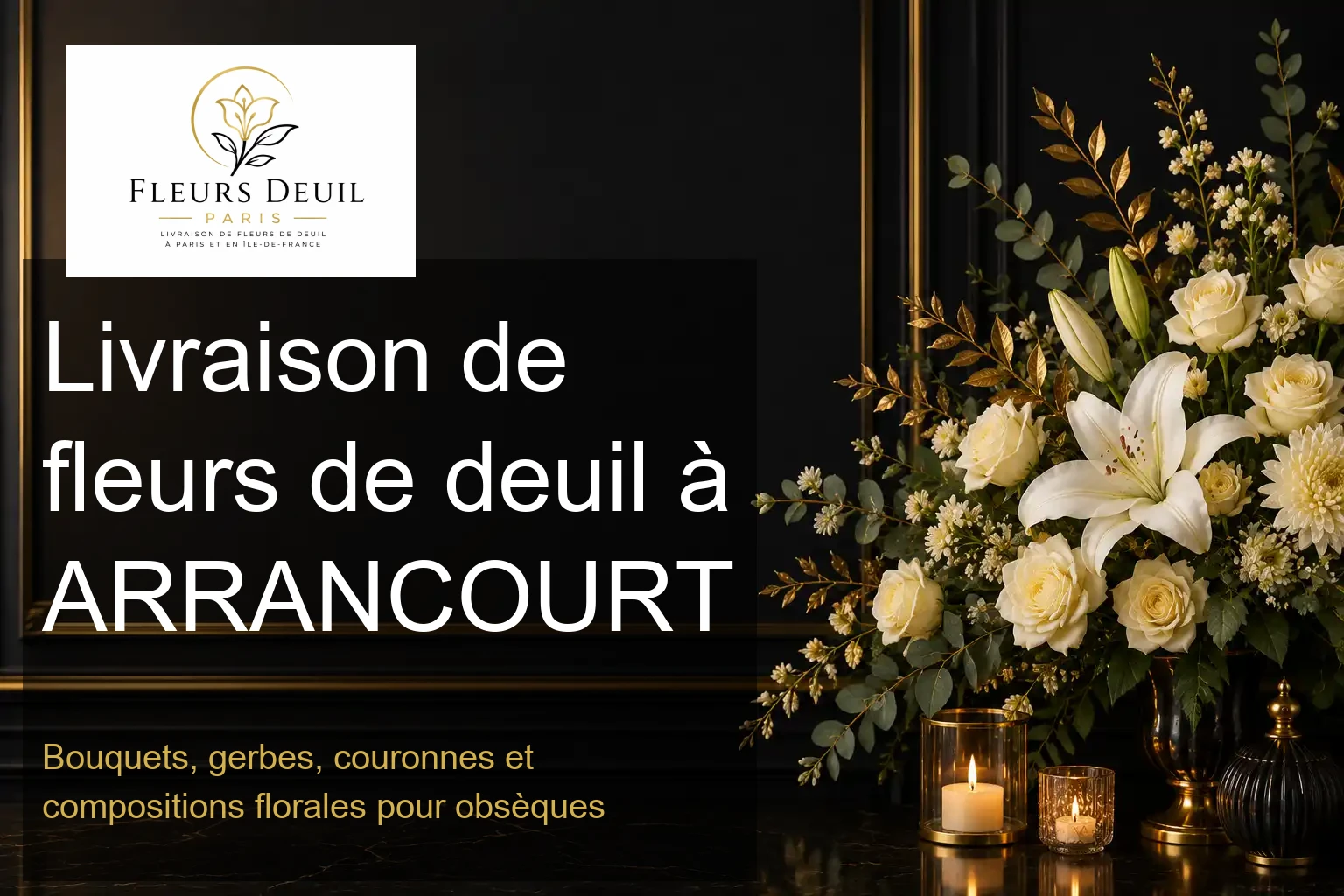 Livraison de fleurs de deuil à ARRANCOURT