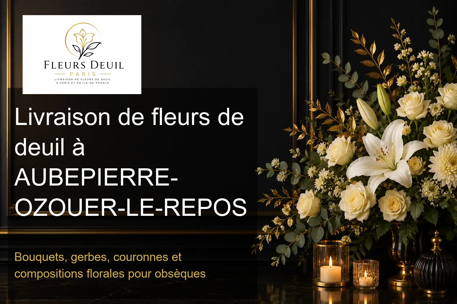 Livraison de fleurs de deuil à AUBEPIERRE-OZOUER-LE-REPOS