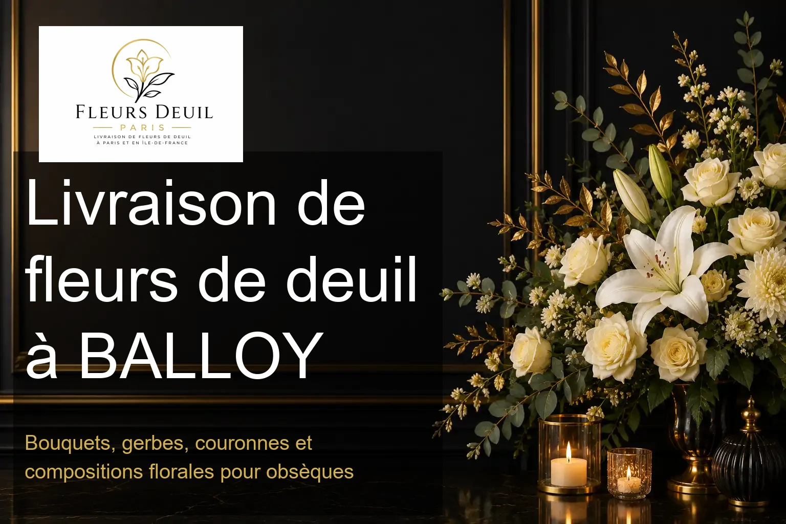 Livraison de fleurs de deuil à BALLOY