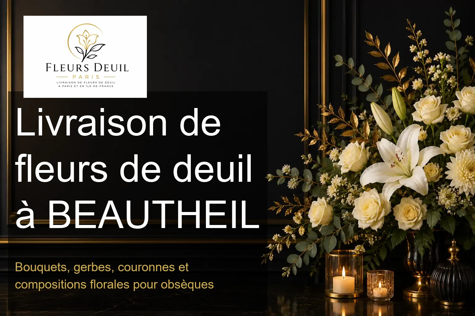 Livraison de fleurs de deuil à BEAUTHEIL