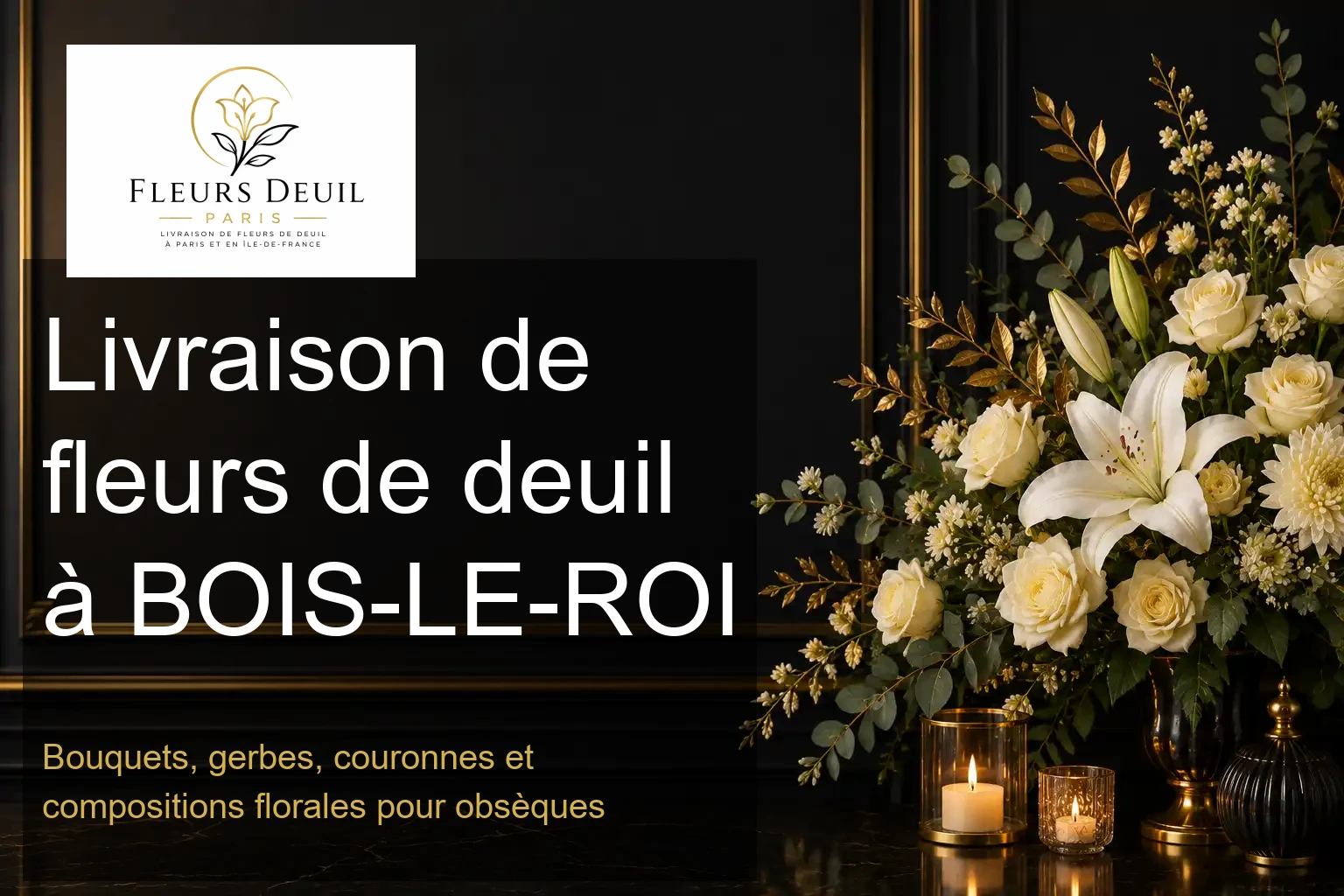 Livraison de fleurs de deuil à BOIS-LE-ROI