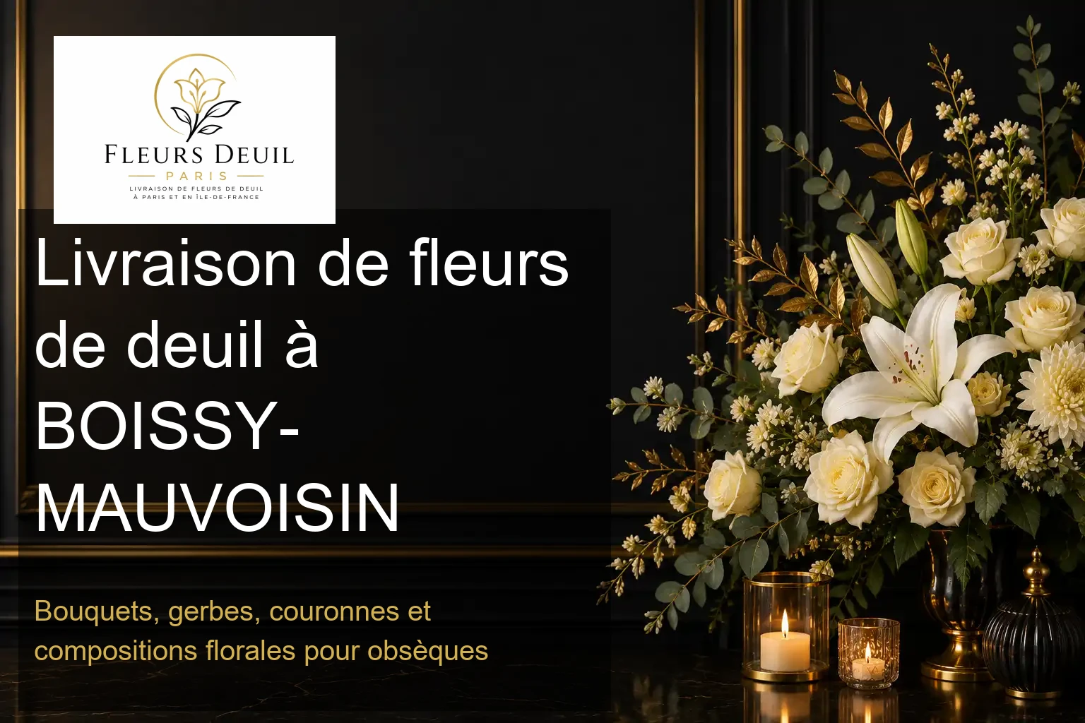 Livraison de fleurs de deuil à BOISSY-MAUVOISIN