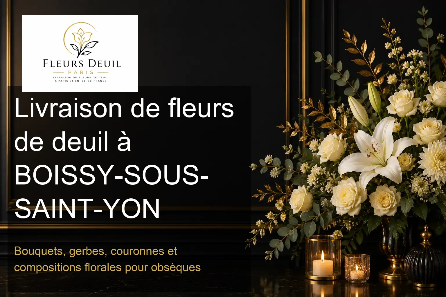Livraison de fleurs de deuil à BOISSY-SOUS-SAINT-YON