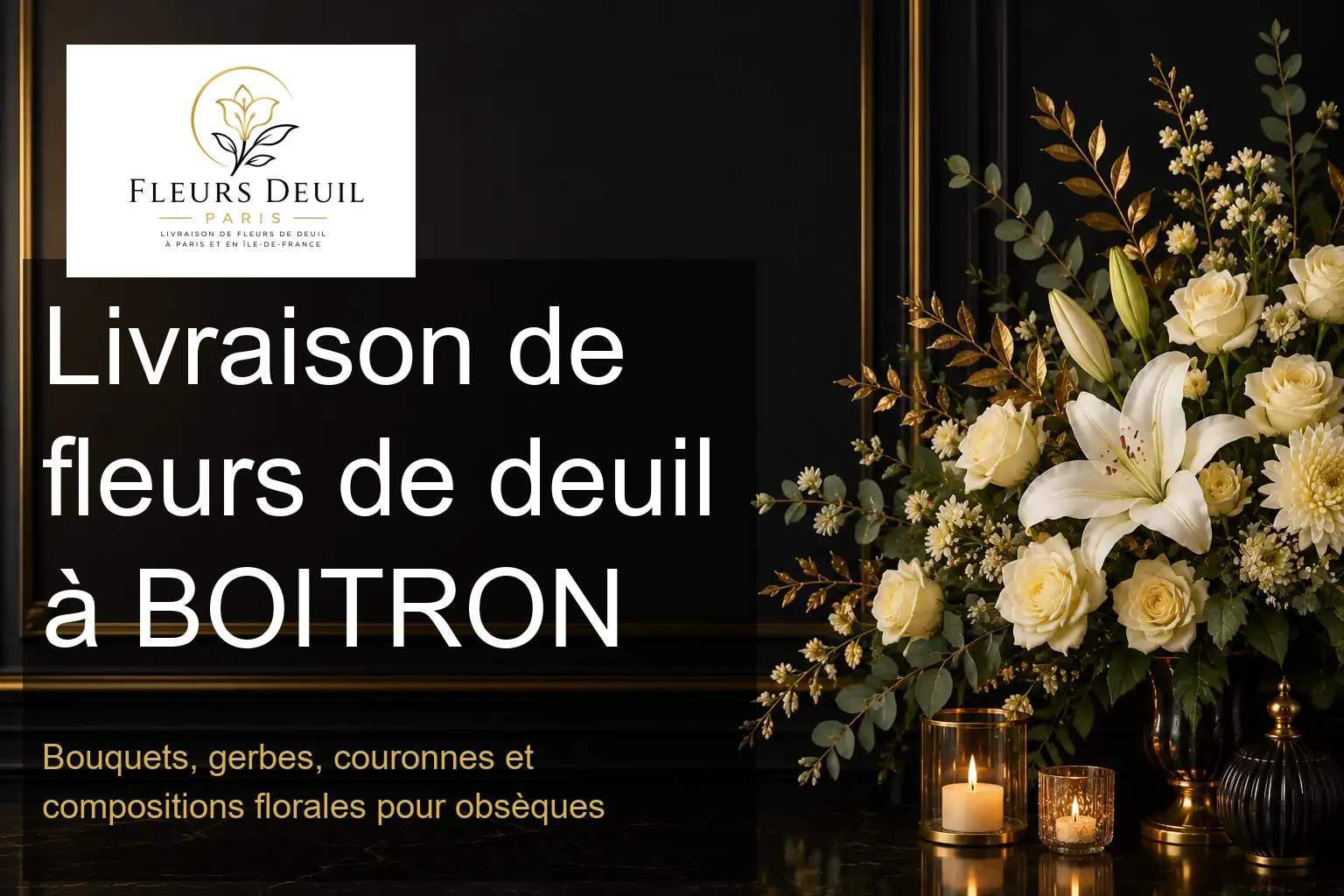 Livraison de fleurs de deuil à BOITRON