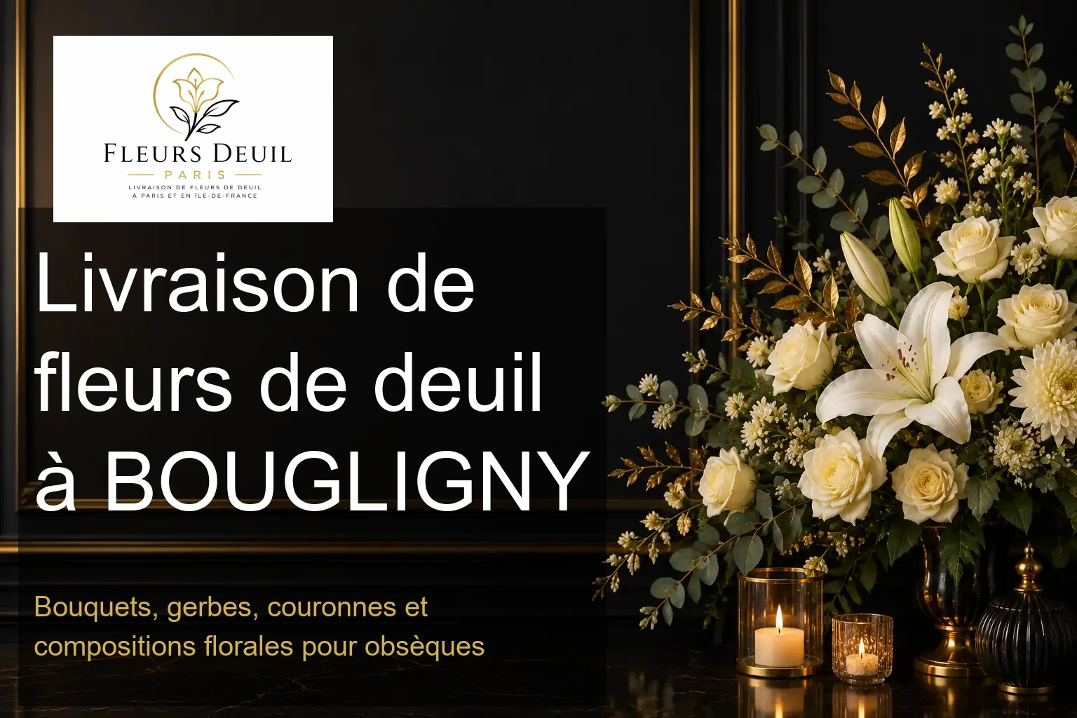 Livraison de fleurs de deuil à BOUGLIGNY