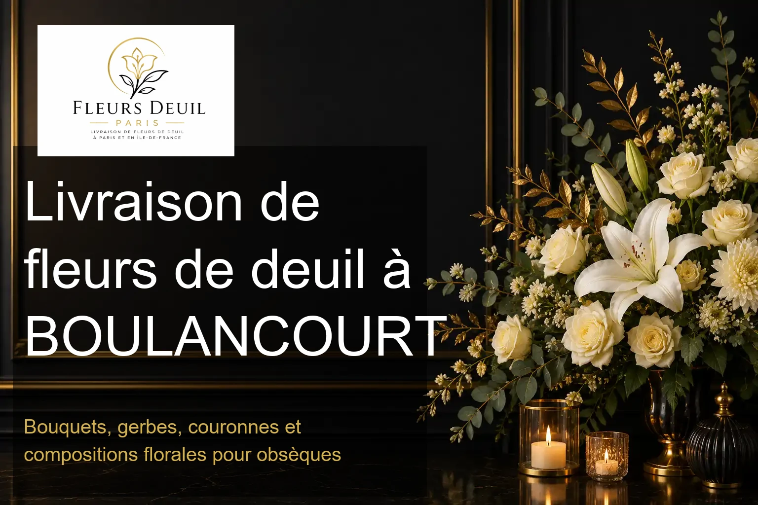 Livraison de fleurs de deuil à BOULANCOURT