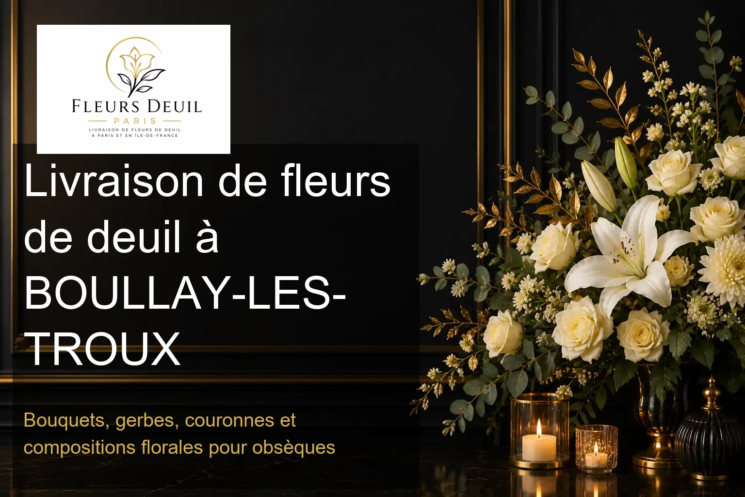 Livraison de fleurs de deuil à BOULLAY-LES-TROUX