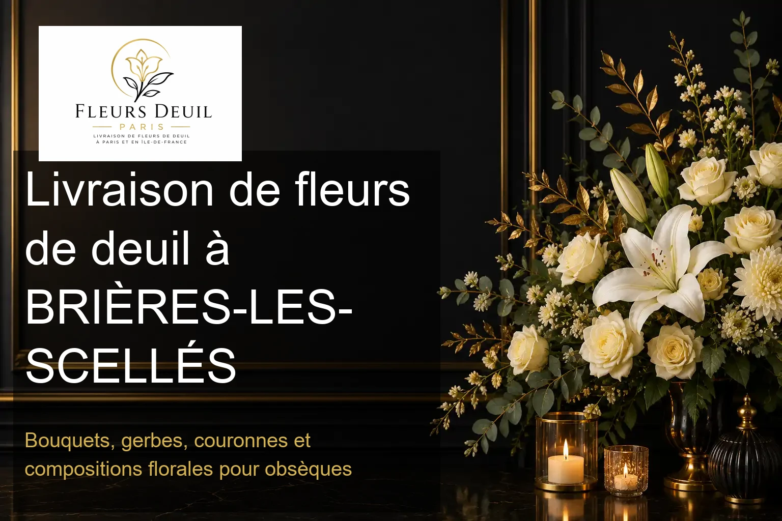 Livraison de fleurs de deuil à BRIÈRES-LES-SCELLÉS