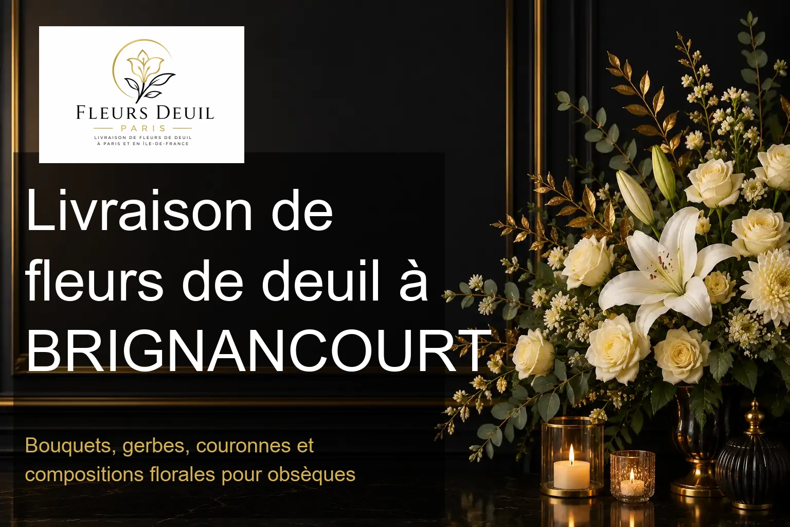 Livraison de fleurs de deuil à BRIGNANCOURT