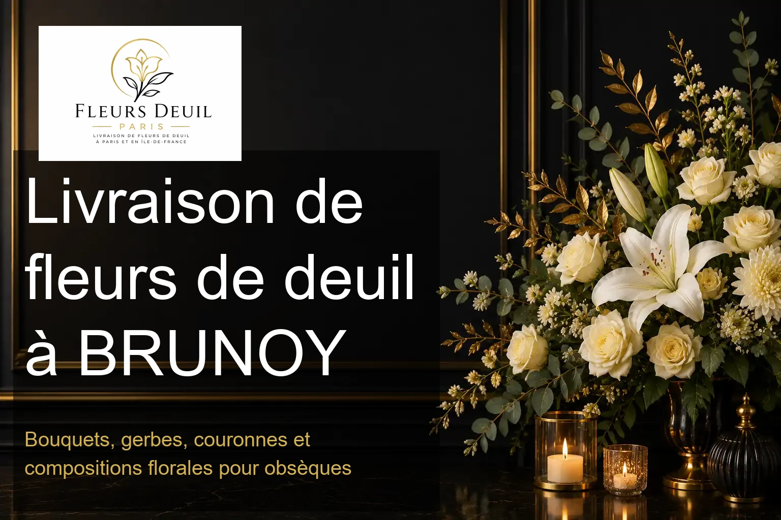 Livraison de fleurs de deuil à BRUNOY