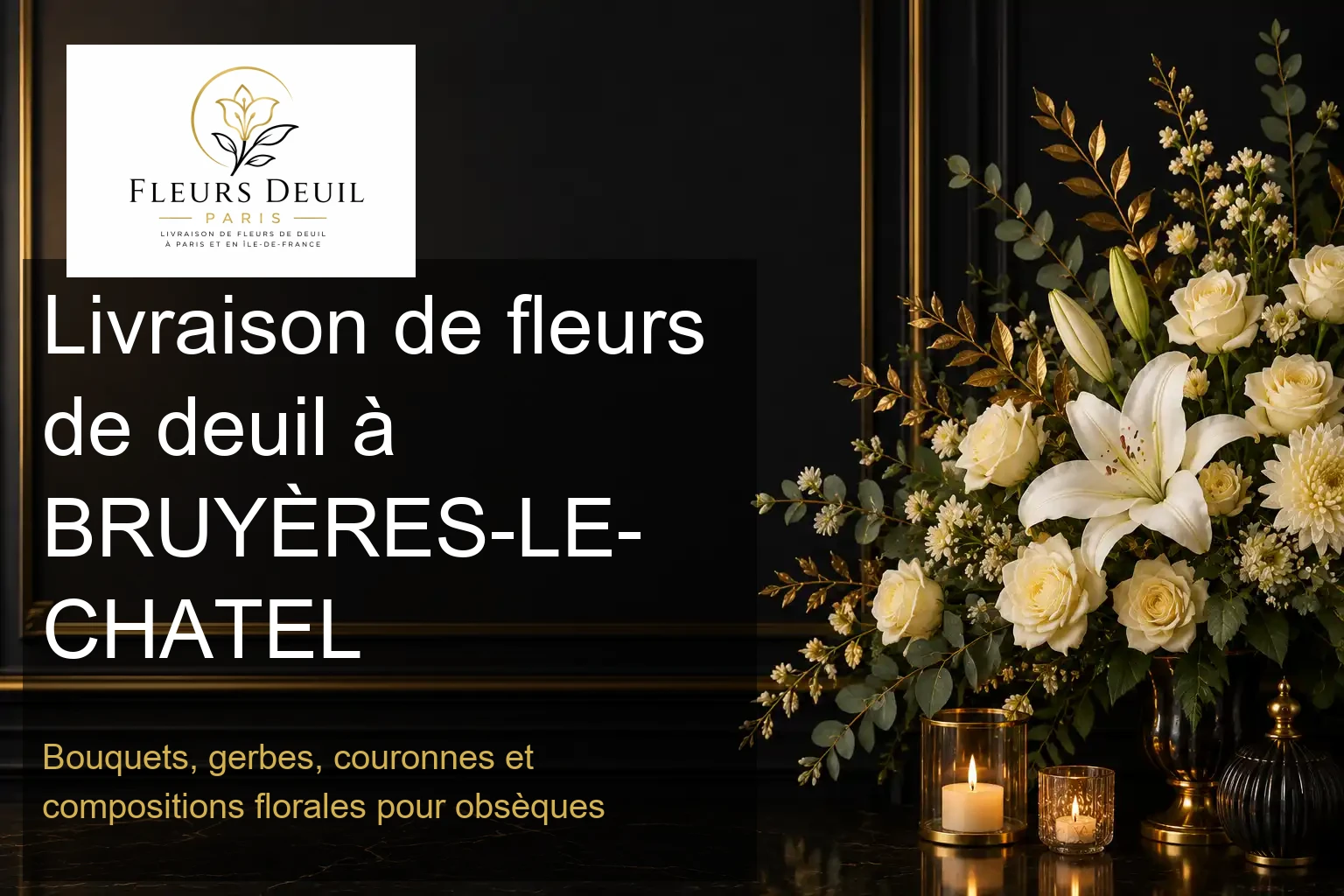 Livraison de fleurs de deuil à BRUYÈRES-LE-CHATEL