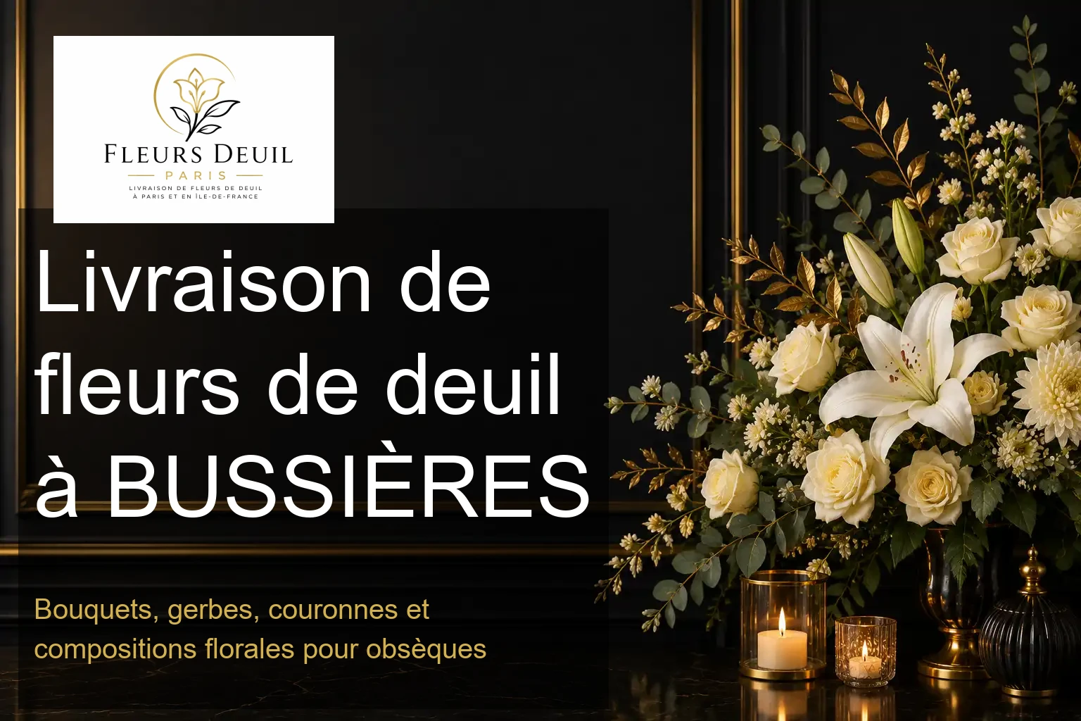 Livraison de fleurs de deuil à BUSSIÈRES