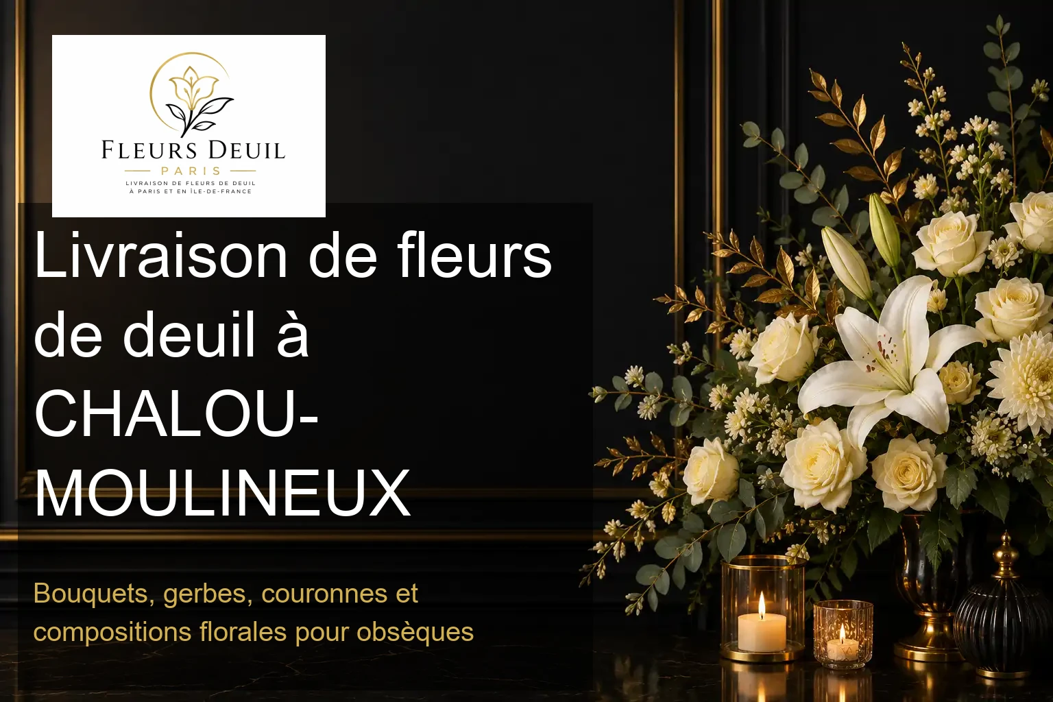 Livraison de fleurs de deuil à CHALOU-MOULINEUX