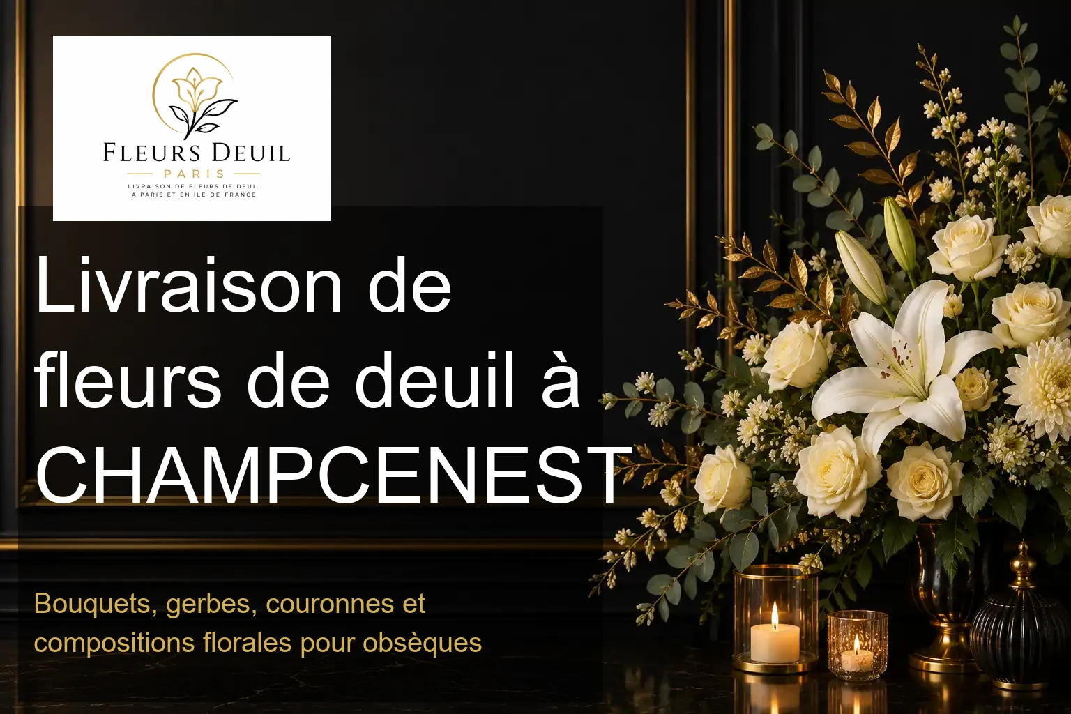 Livraison de fleurs de deuil à CHAMPCENEST
