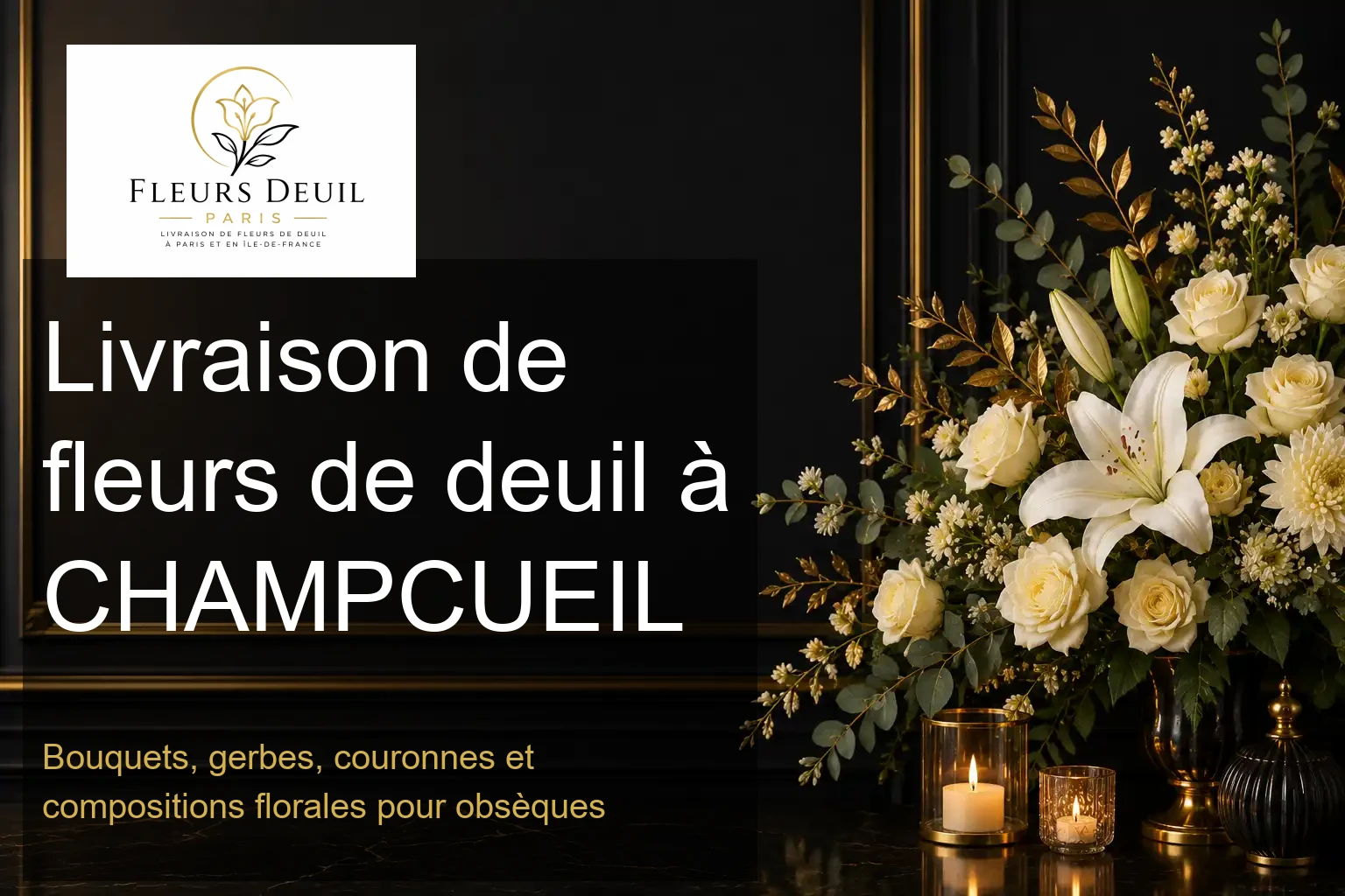Livraison de fleurs de deuil à CHAMPCUEIL