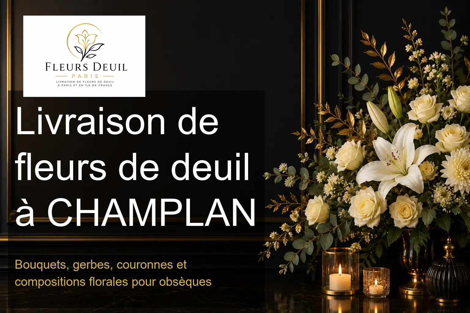 Livraison de fleurs de deuil à CHAMPLAN