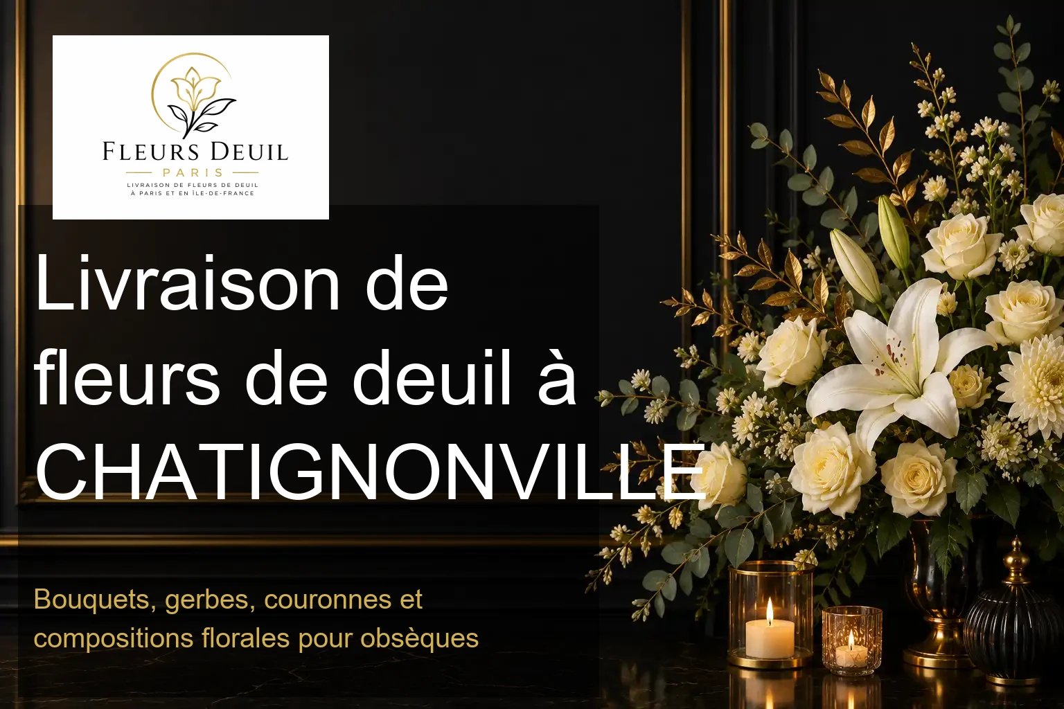 Livraison de fleurs de deuil à CHATIGNONVILLE